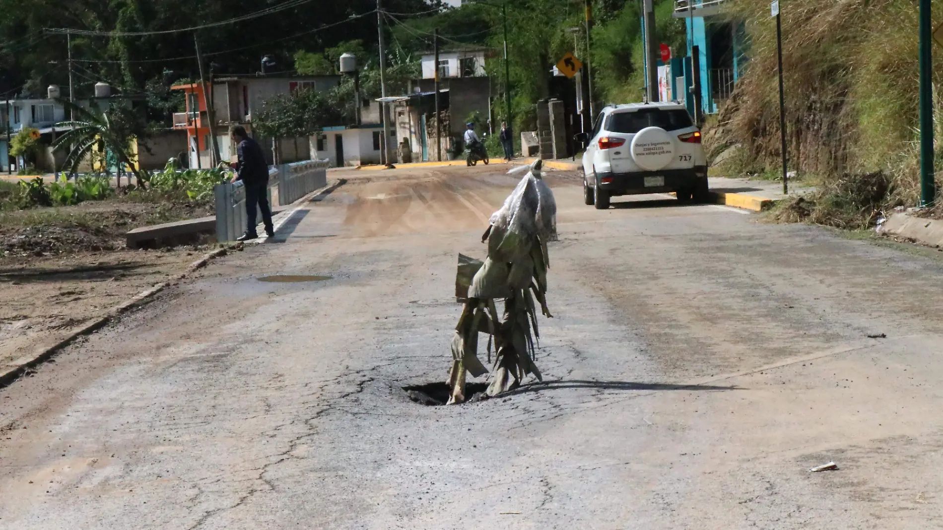 Casi 2 metros bajo el agua estuvo la colonia Las Cruces en Xalapa